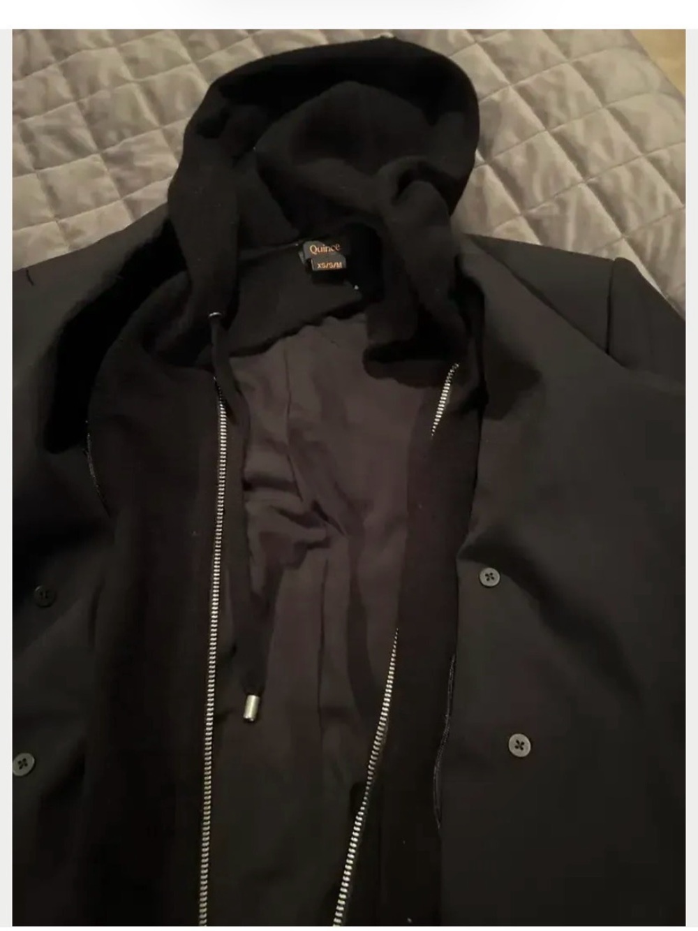 100% Mongolian Cashmere Hoodie Blazer Insert - Picture 5 of 7